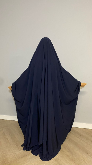 Jilbab Hafsa navy blue
