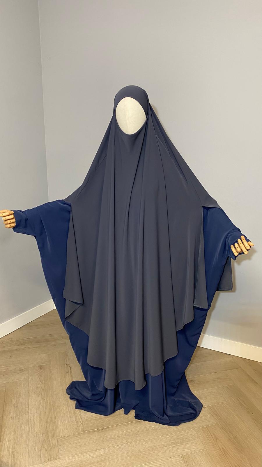 Khimaar dark grey