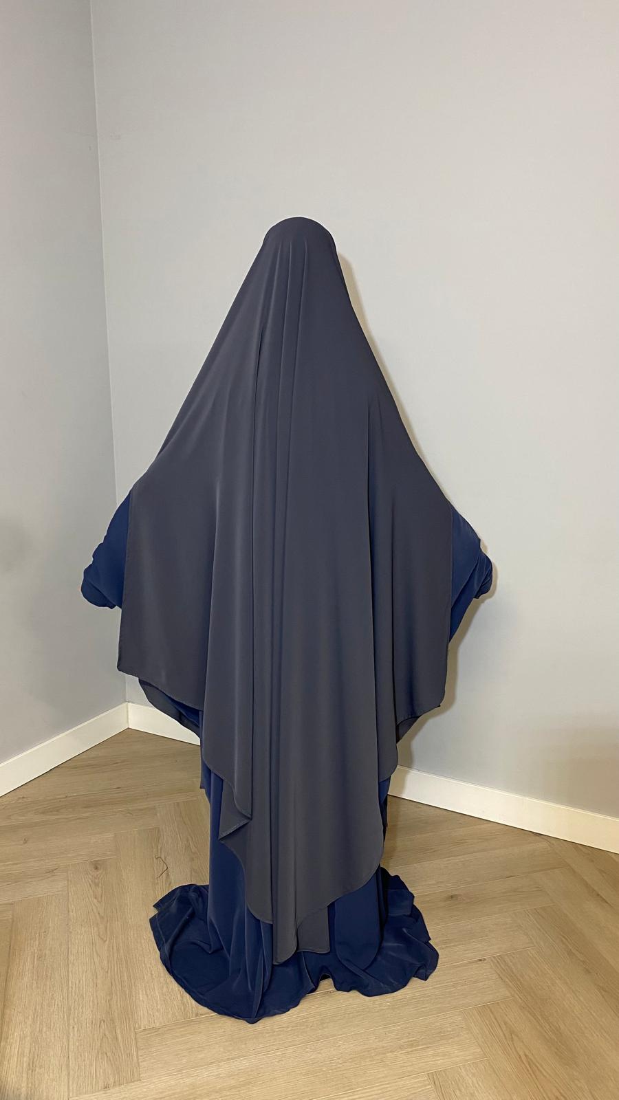 Abaya blue grey